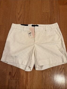Banana Republic  Petite White Eyelet Shorts